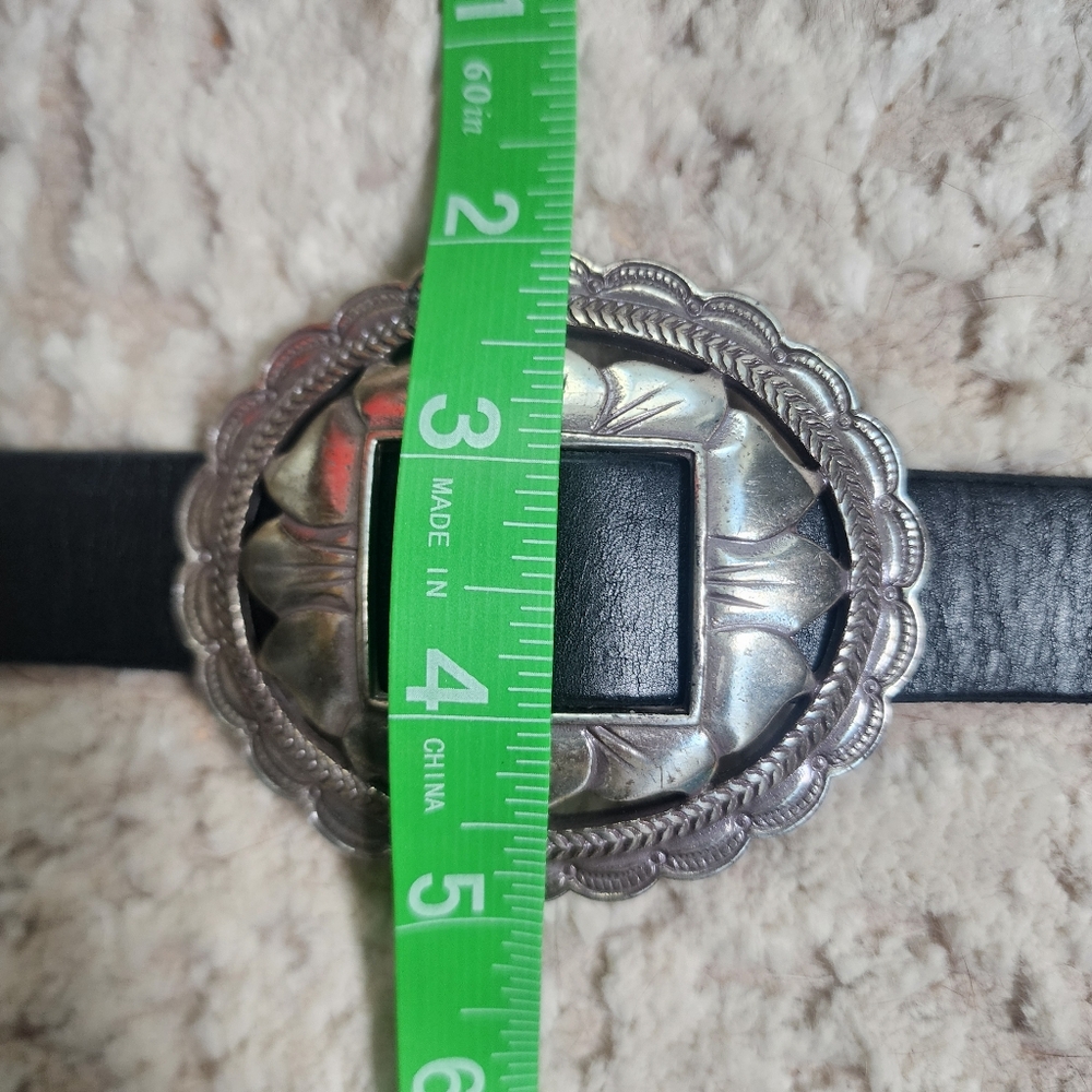 Brighton Black Leather Sunflower Concho Belt - Picture 13 of 15
